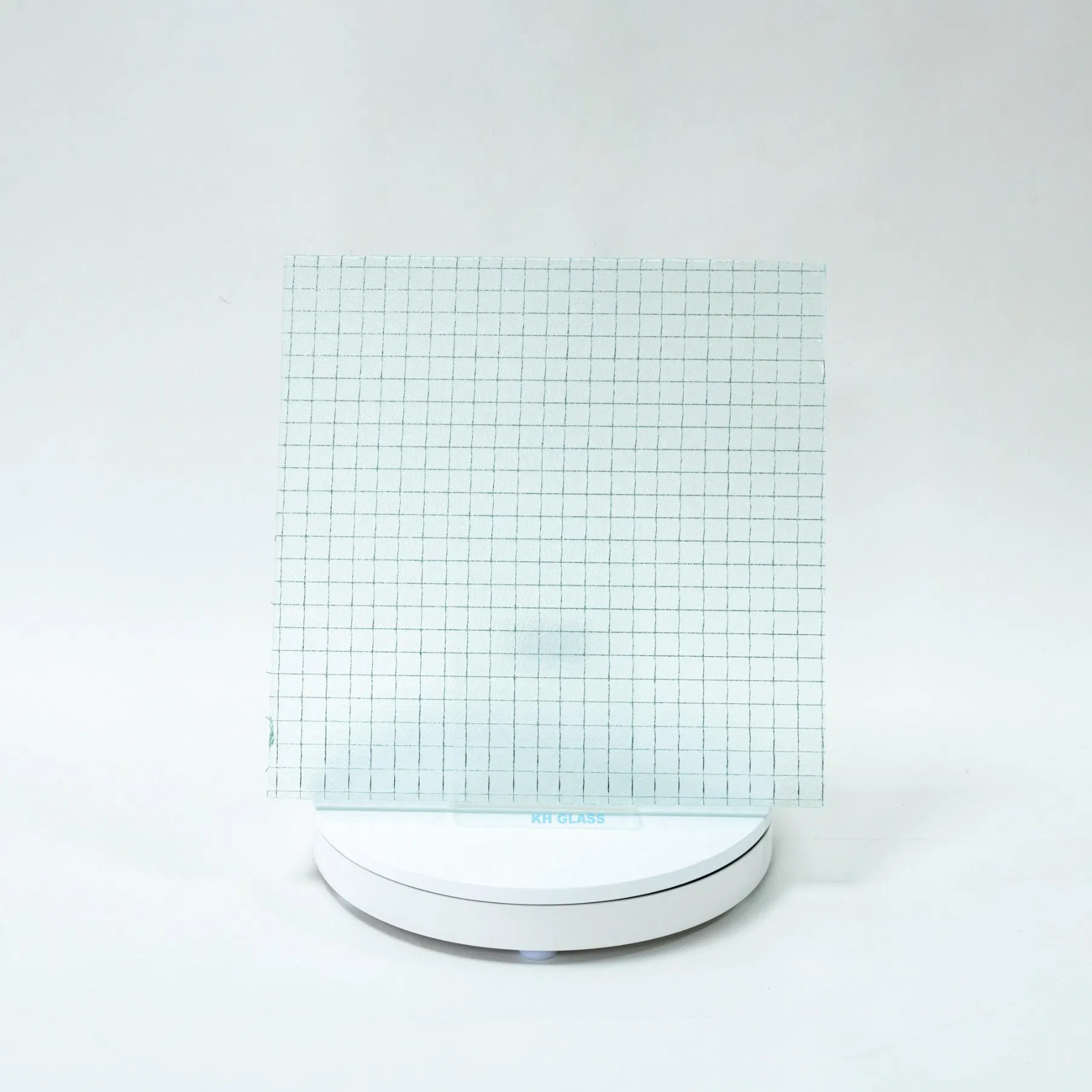 Frosted Wired Glass with Custom Pattern for Elegant Building Designs