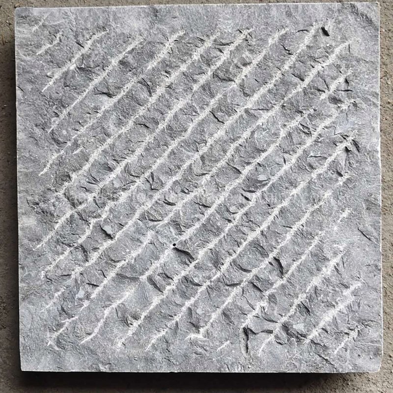 Honed/Flamed/Chiseled Grey Blue Limestone for Exterior Wall and Floor