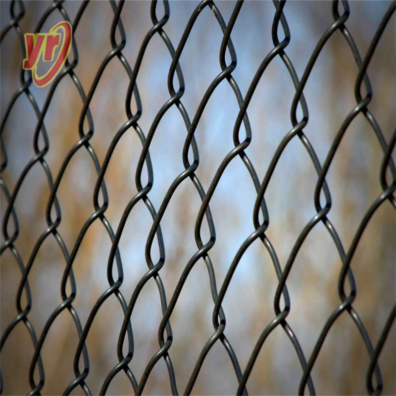 Most Durable PVC Coated Diamond Airport Security Fence Black/Green