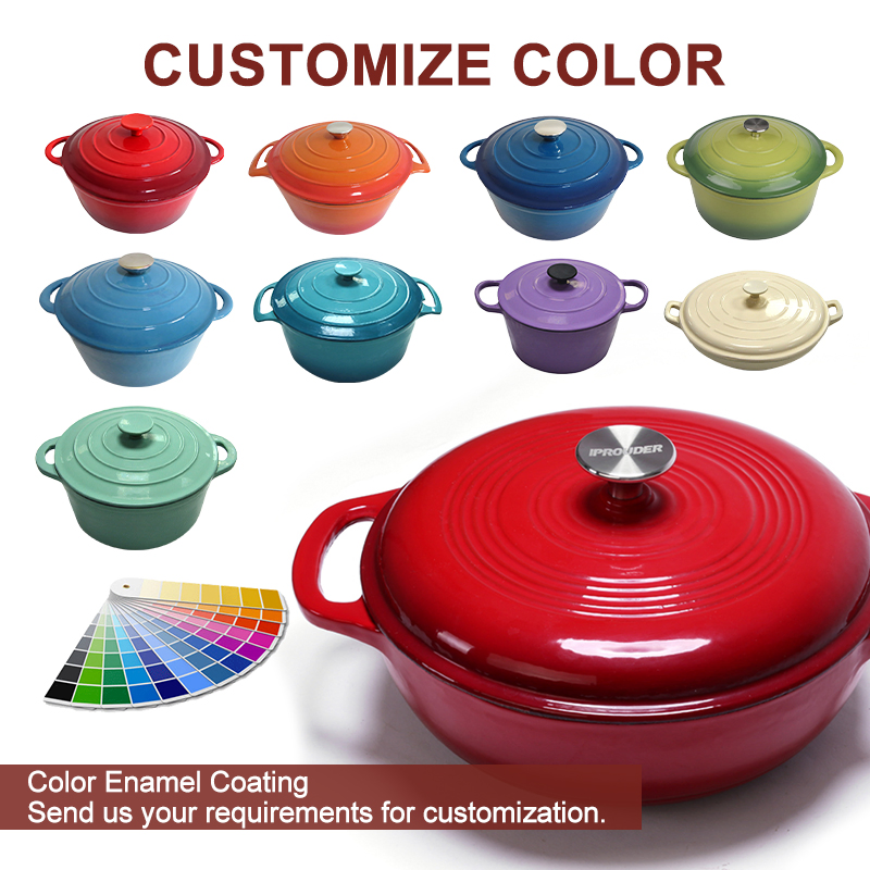 Home Kitchen Cast Iron Dutch Oven Pot