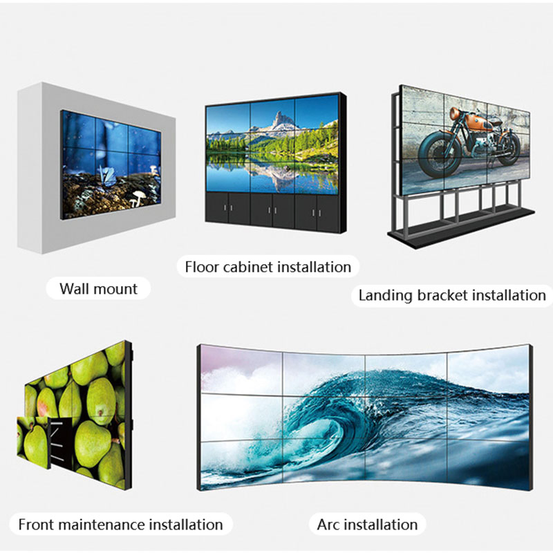 Видеостена 55 дюймов 3x3 с узкой рамкой 3.5 мм