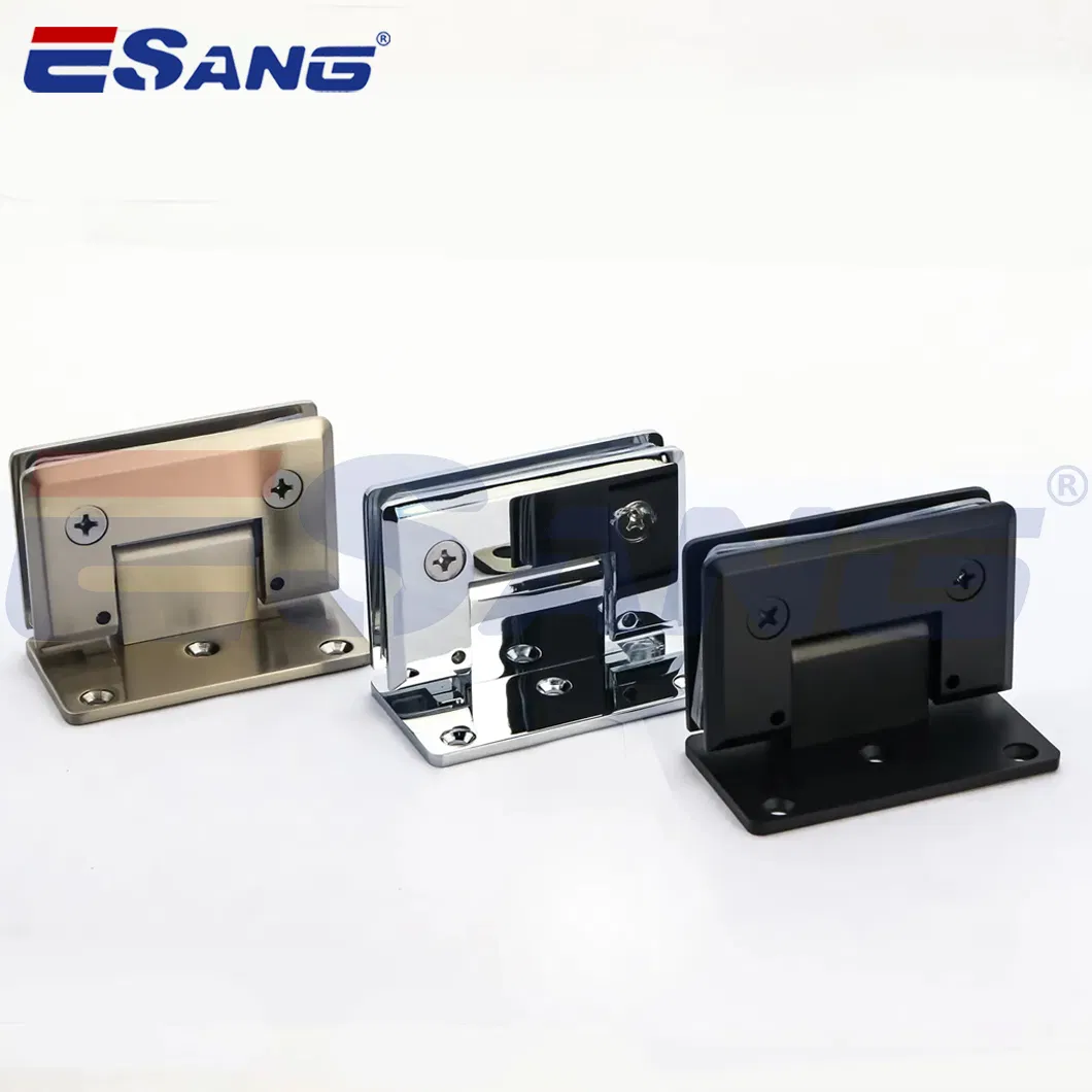 Esang Adjustable Square Connector Shower Door Pivot Hinge Glass Shower Hinge