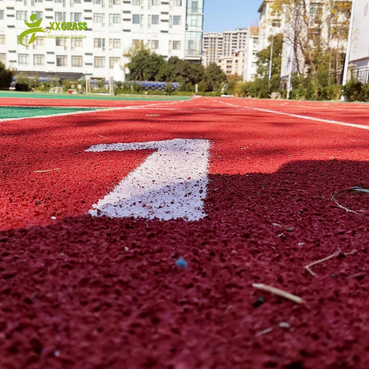 Breathable Plastic Runway EPDM Granule Running Track for School