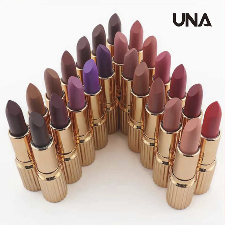Make Your Own None Sticky Lip Glaze Matte Lipstick Waterproof Mineral Customized Lip Makeup