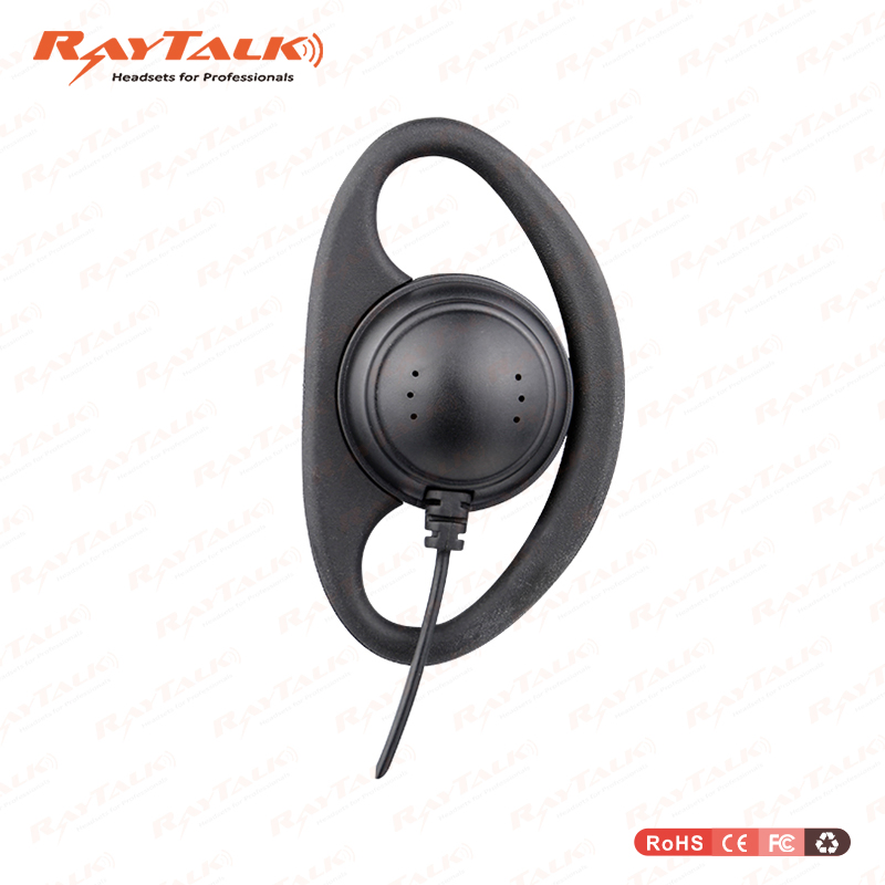 E-32 D Shape Listen Only Earpiece for Kenwood Waklie Talkie with 2.5mm or 3.5mm Jack