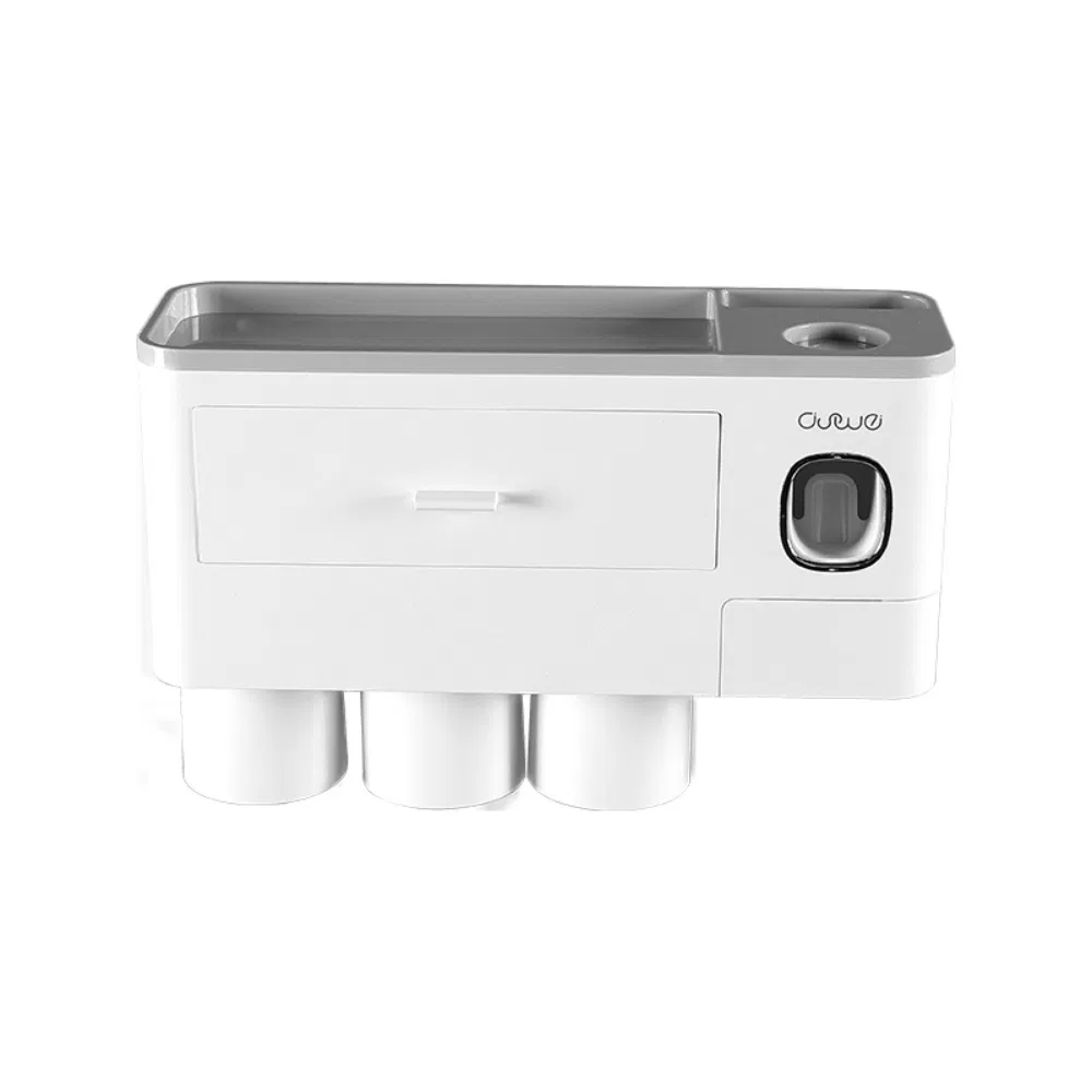 Automatic Toothpaste Dispenser with Cup Wall Mount Rack Bathroom Mi24436