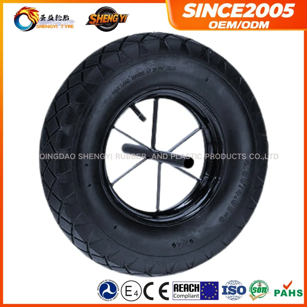 Russia Market Factory Price 4.80/4.00-8 Wheelbarrow Pneumatic Rubber Wheel