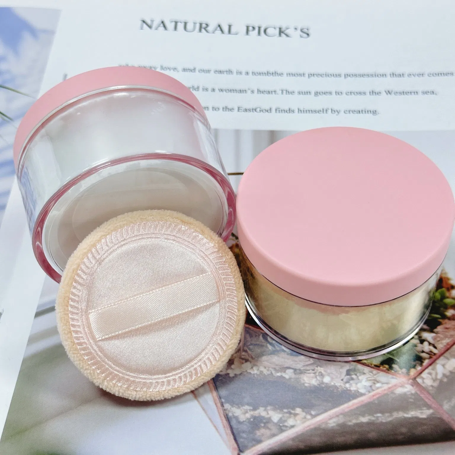 Banana Transparent Loose Powder Setting Waterproof Makeup Custom Cosmetics