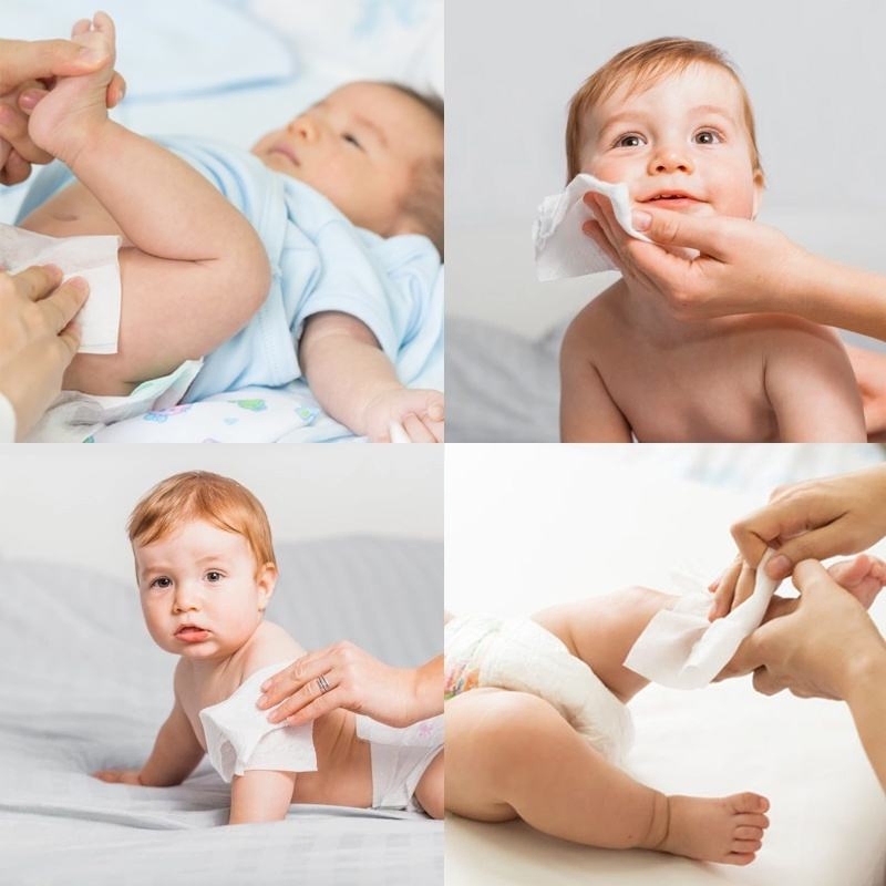 Super Soft Baby Wipes Disposable Wet Towel Baby Spunlace Nonwoven Wipes