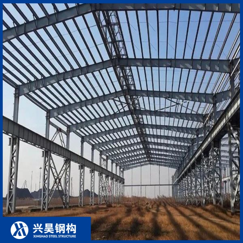 Customized Metal Prefab Prefabricated House Modular Building Steel Construction Structure for Warehouse Garage Station Stadium and Industrial Workshops