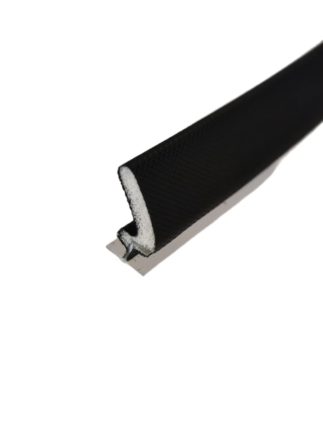 Brown V-Shaped Aluminum Alloy Rubber Seal Strip TPV/Silicone Rubber/PU/TPE/PVC/ EPDM Foam Coated Sealing Strip