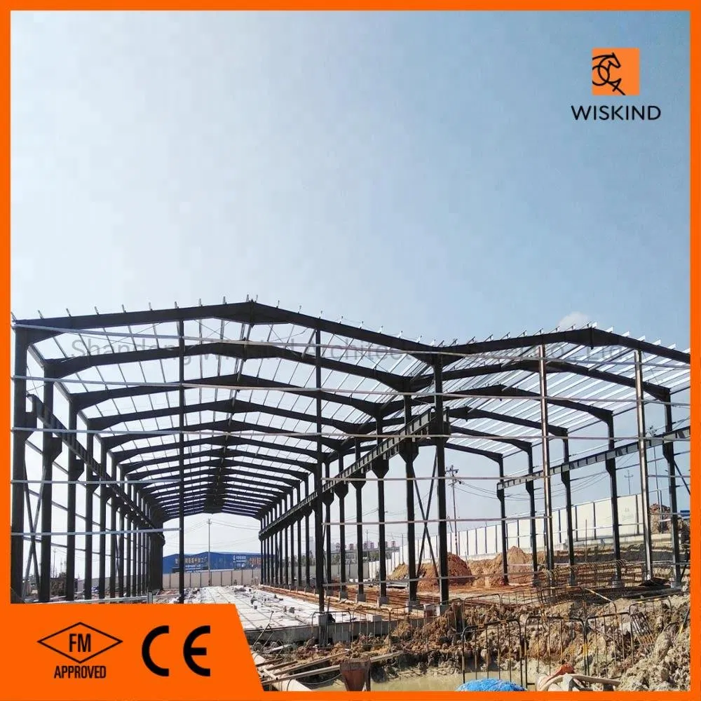 FM Modular Metal Prefabricated Steel Warehouse with Steel Beam
