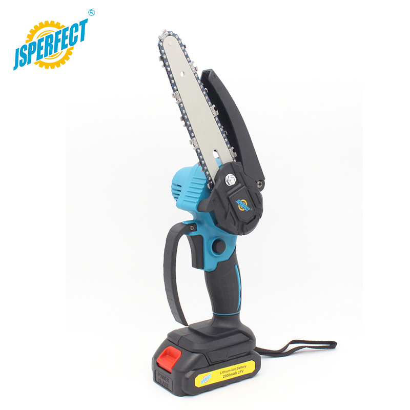 Мини-бензопила аккумуляторная 6 дюймов, 2000 мАч