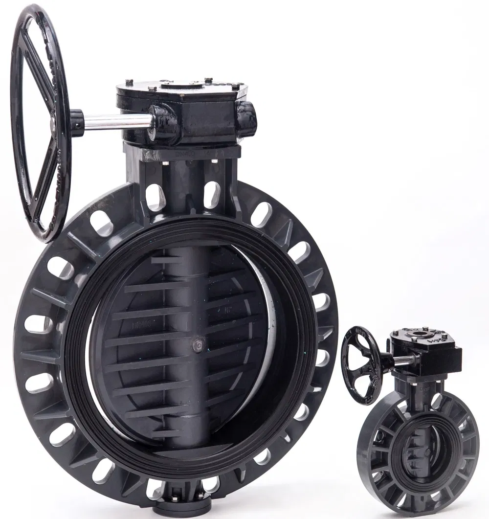 High Quality Wholesale Thermoplastic Water Valve PVC Butterfly Valve UPVC Butterfly Valve Plastic Butterfly Valve DIN ANSI JIS BS Standard