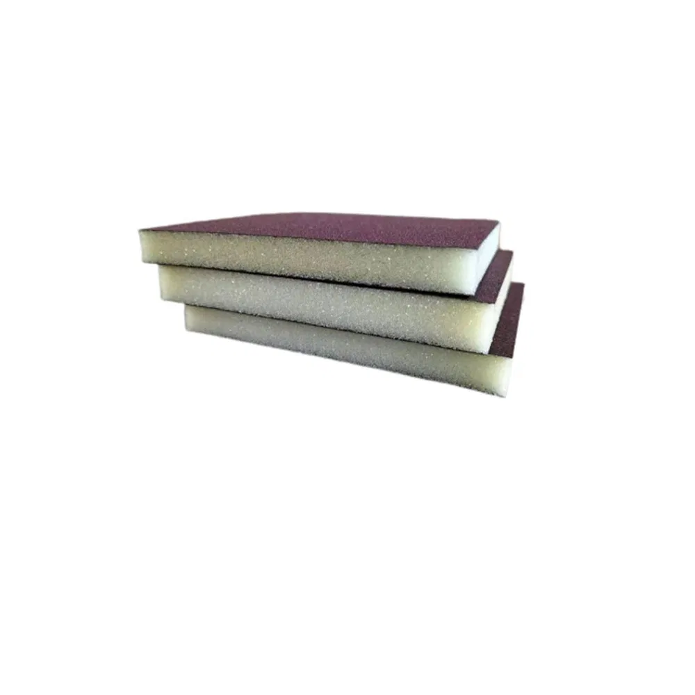 White Sponge Red Aluminum Oxide Sanding Block Customize