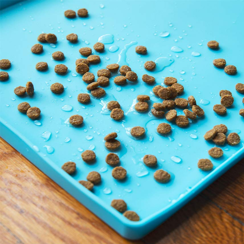Waterproof Pet Dog Feeding Mat Washable Pet Food Mat FDA Silicone Mats