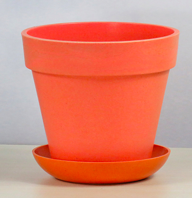 Горшок для цветов с поддоном без BPA