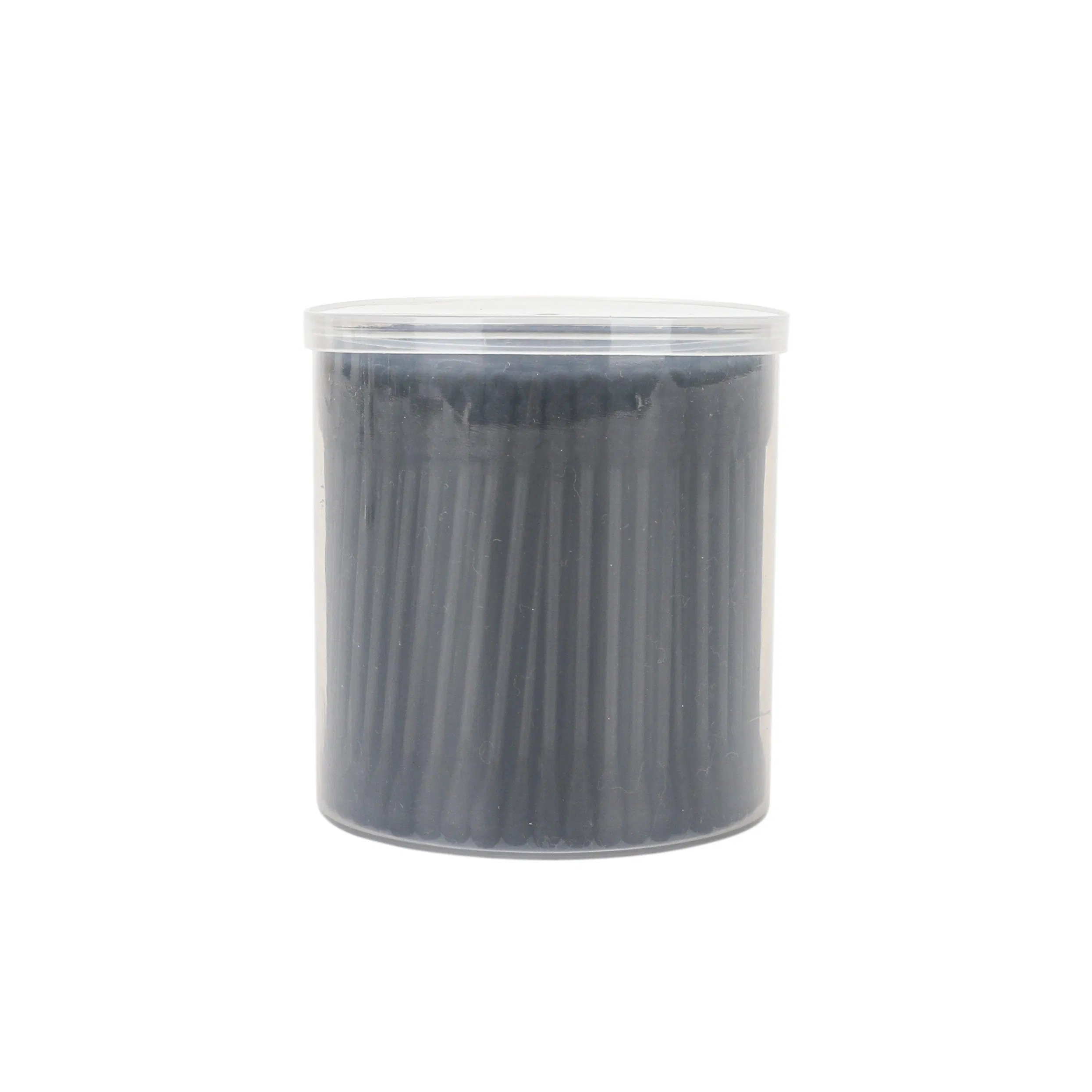 200PCS Daily Use Double Round Cotton Swab Black Paper Stick Cotton Bud with Round Box