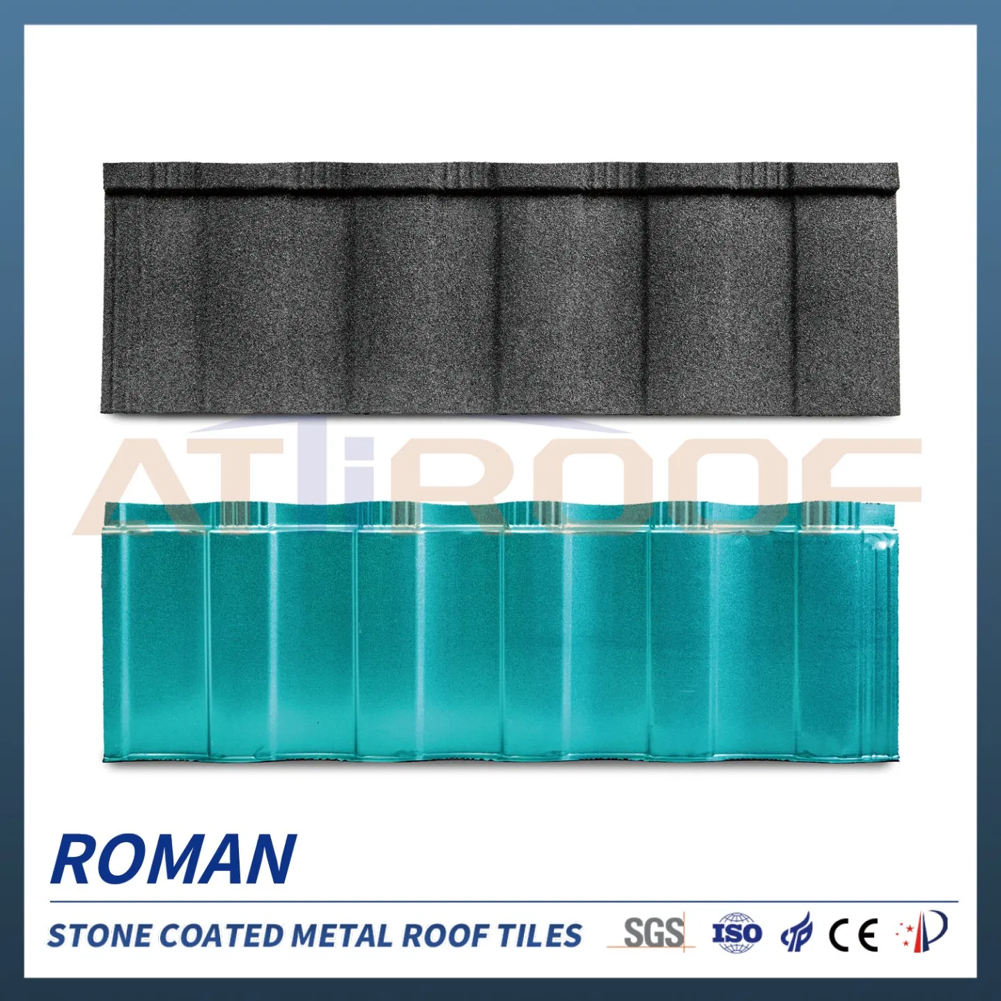 Waterproof Fireproof Eco Roof Material Metro Stone Coated Steel Roofing Tiles Sheet