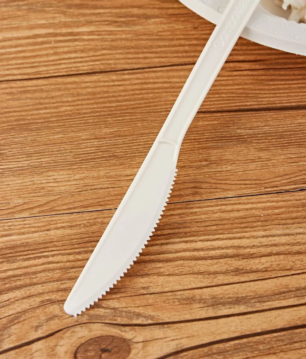 Eco-Friendly 100% Compostable PLA Biodegradable Cutlery Set Forks Spoons Knives for Camping