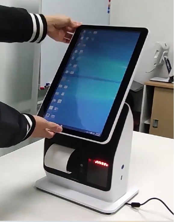 15.6 Inch Pcap Capacitive Touch Screen POS Self Service Kiosk Specialize for Support Super Markets & Shopping Center Self Service Touch Kiosk