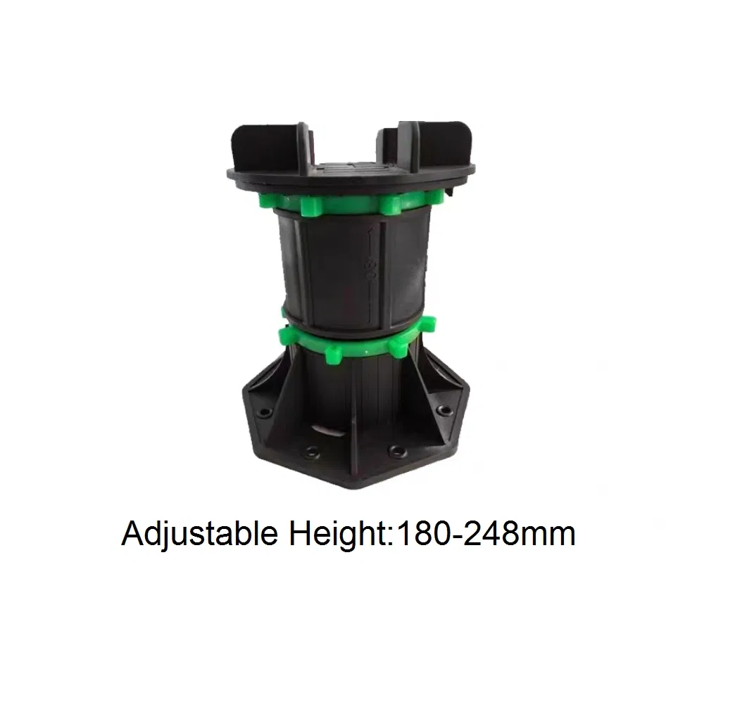 Adjustable Self-Leveling Engineered Plastic Pedestal for Decking Board