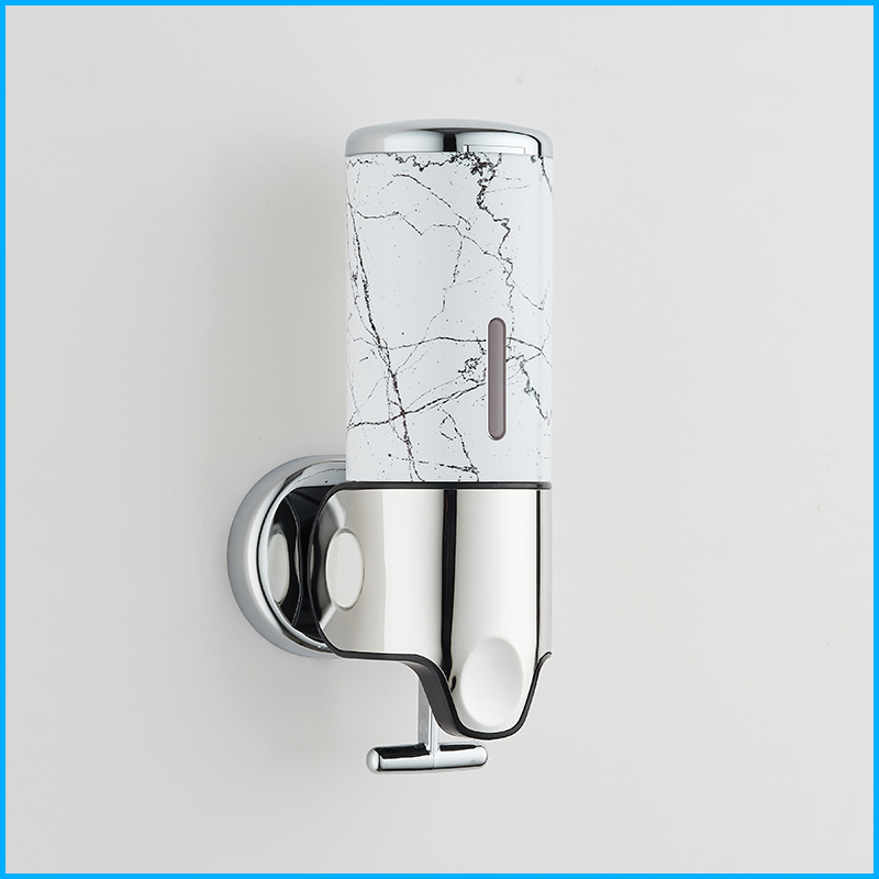 Hotel Bathroom Washroom Stainless Steel Wall Mount T Pull Soap Dispensers for Shower, Shampoo, Conditioners