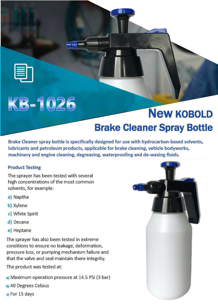 Xylene Resistant Kerosene Prepsol Brake Fluid Remover Oil Grease Hybrid FKM Seal Chemical Resistant Pressure Sprayer