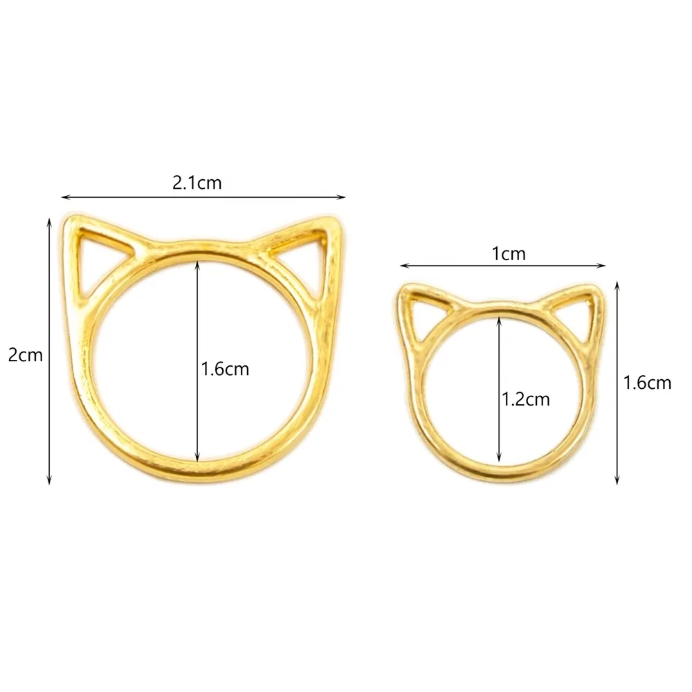 30 Pieces Knitting Stitch Markers Gold Color in Wooden Box Crochet Locking Knitting Stitch Counter Cat Shape
