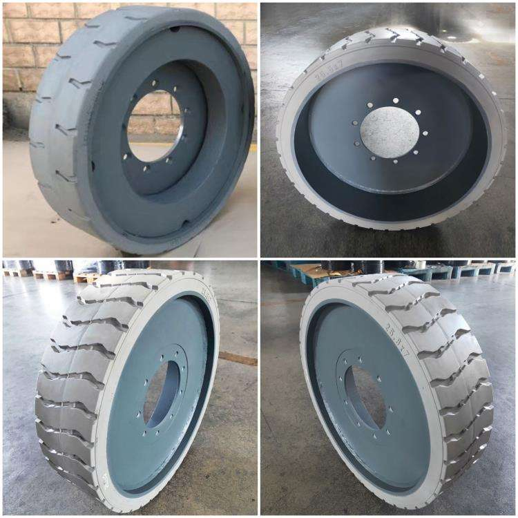 Ножничные подъемники Hot Sale 8 цельнолитых колес 15X5 для Haulotte