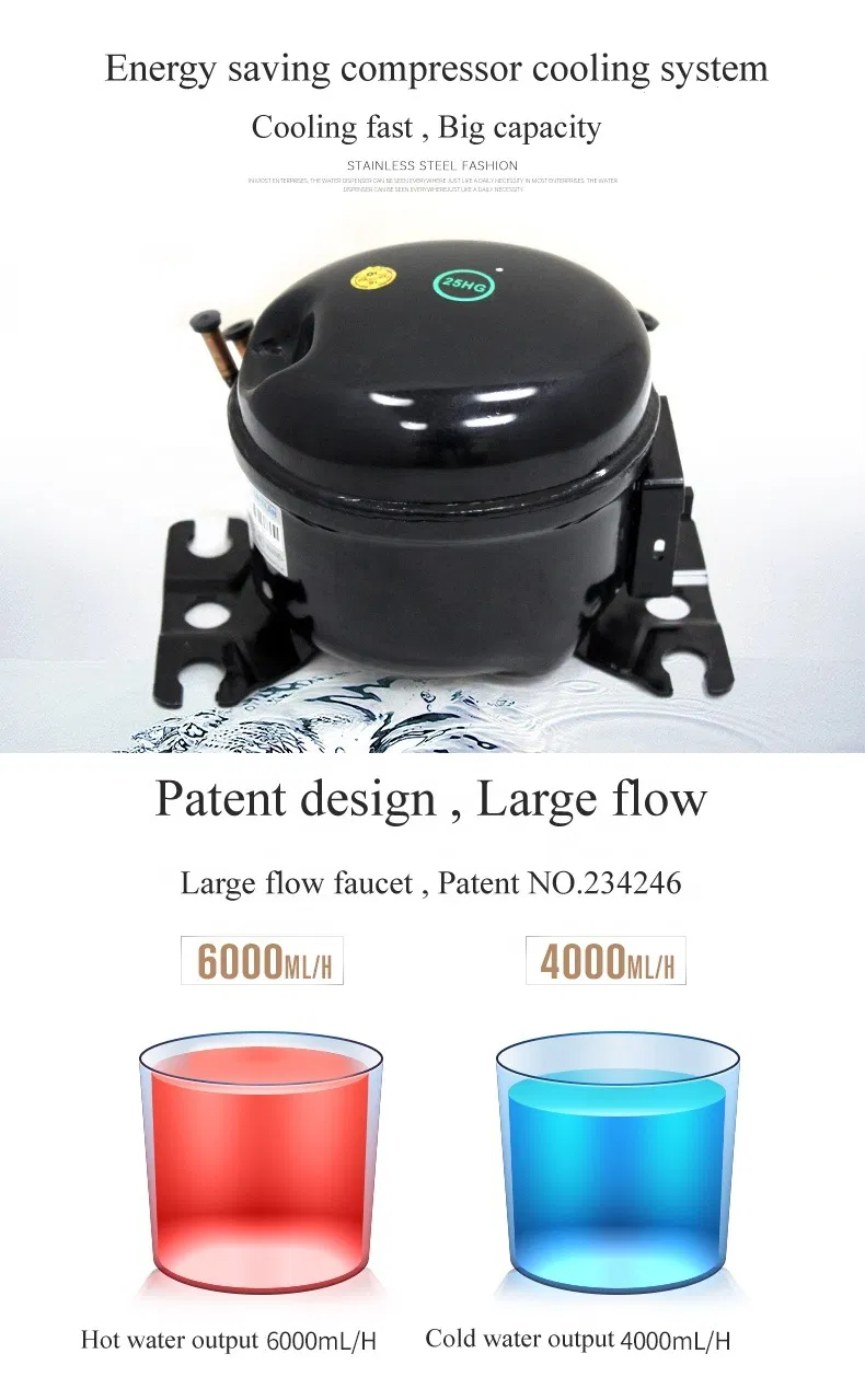 Sparkling Soda Water Maker Machine Cooler Dispenser with Large Capacity CO2 Cylinder