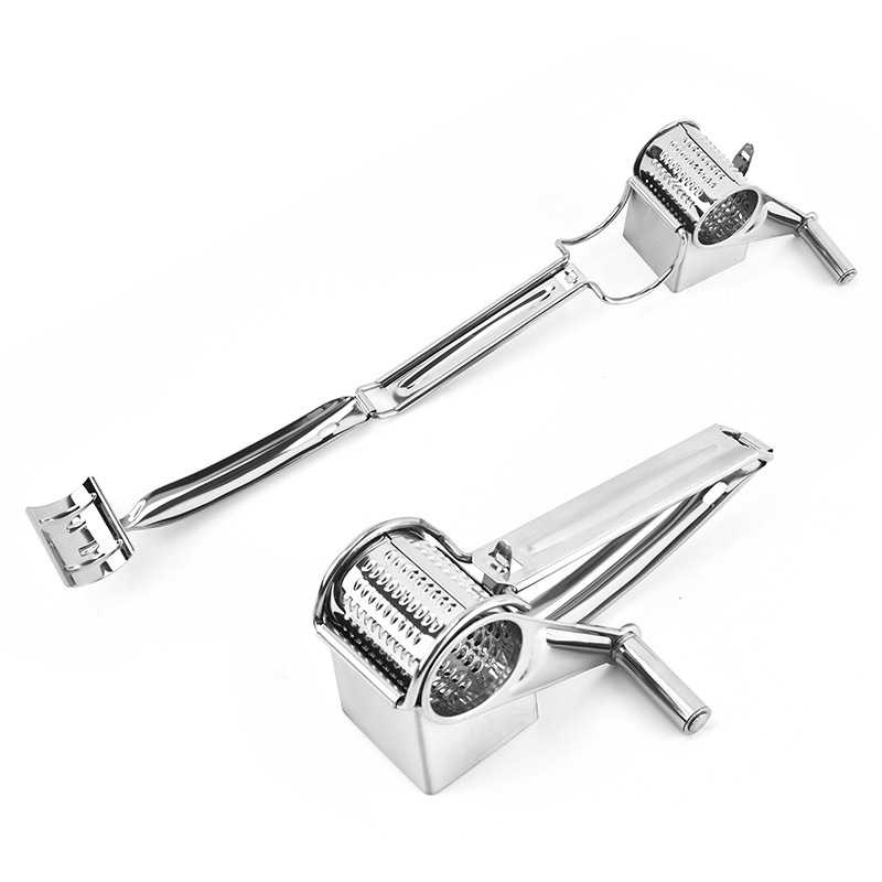 Stainless Steel Cheese Grater Hand Crank Rotary Cheese Grater