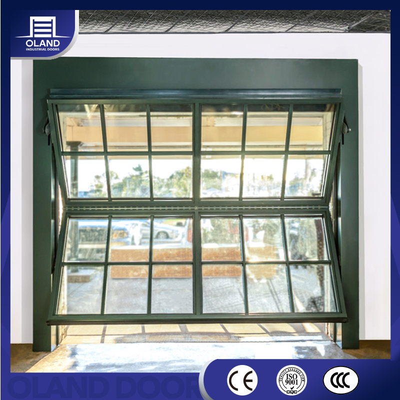 Modern Smart Home Full View Aluminum Automatic Bifold Garage Doors Electric Vertical Folding Garage Doors