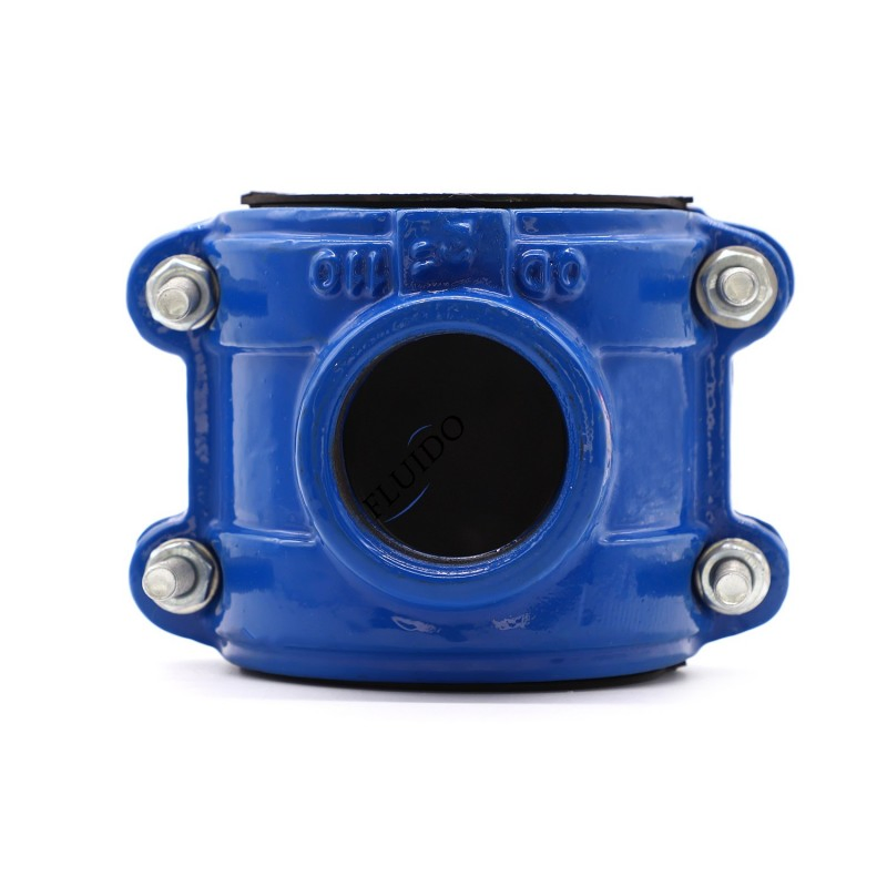 Ductile Iron Pipe Fittings Di Saddle Clamp for PVC Pipe with Outlet