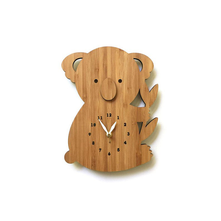 Hot-Sale Unique Bamboo Simple Style Cheap Wooden Wall Clock