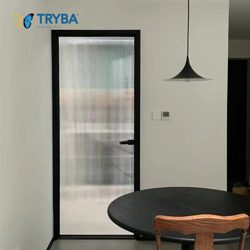 Tinted Glass UV-Protected UPVC Casement Door with for Sunrooms