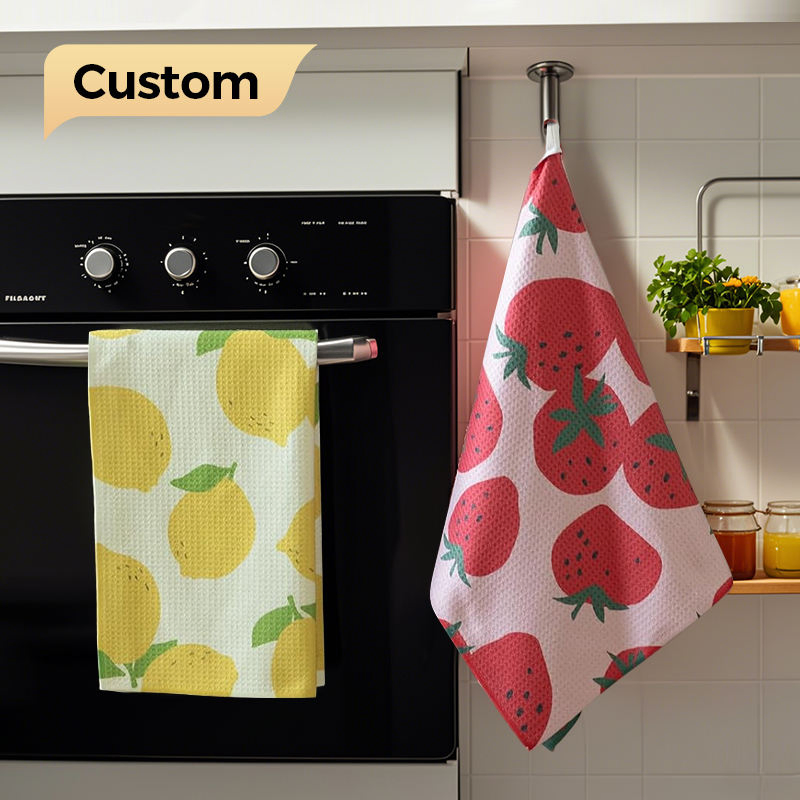 Chinese Factory Supply Custom Design Personalized Packing Microfiber Kitchen Towel