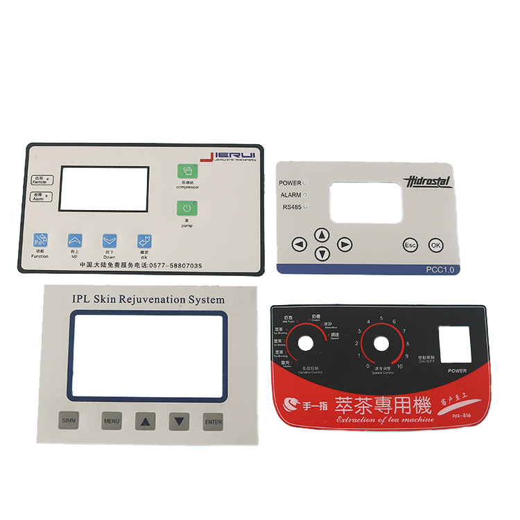 Custom Printing Polyethylene Polyester Vinyl Die Cut Printing Control Panel Sticker