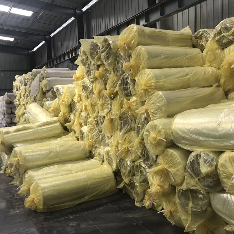 Laine De Verre Compressed Fiberglass Insulation Roll 20m Length 100mm Thickness Reflective Aluminium Foil Insulation Wool Glass