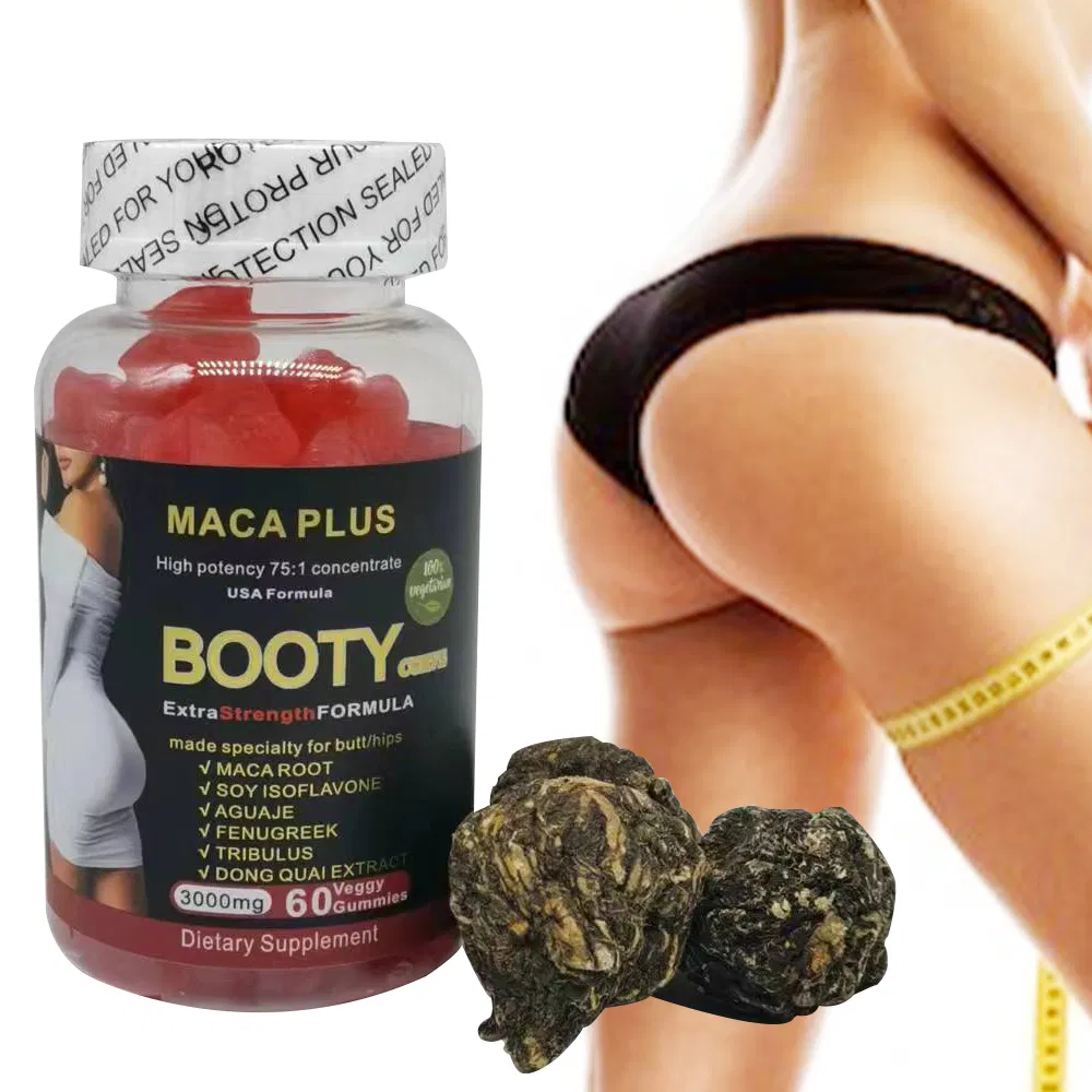 Own Brand Bigger Booty Lift Black Maca Big Butt Enlargement Gummies