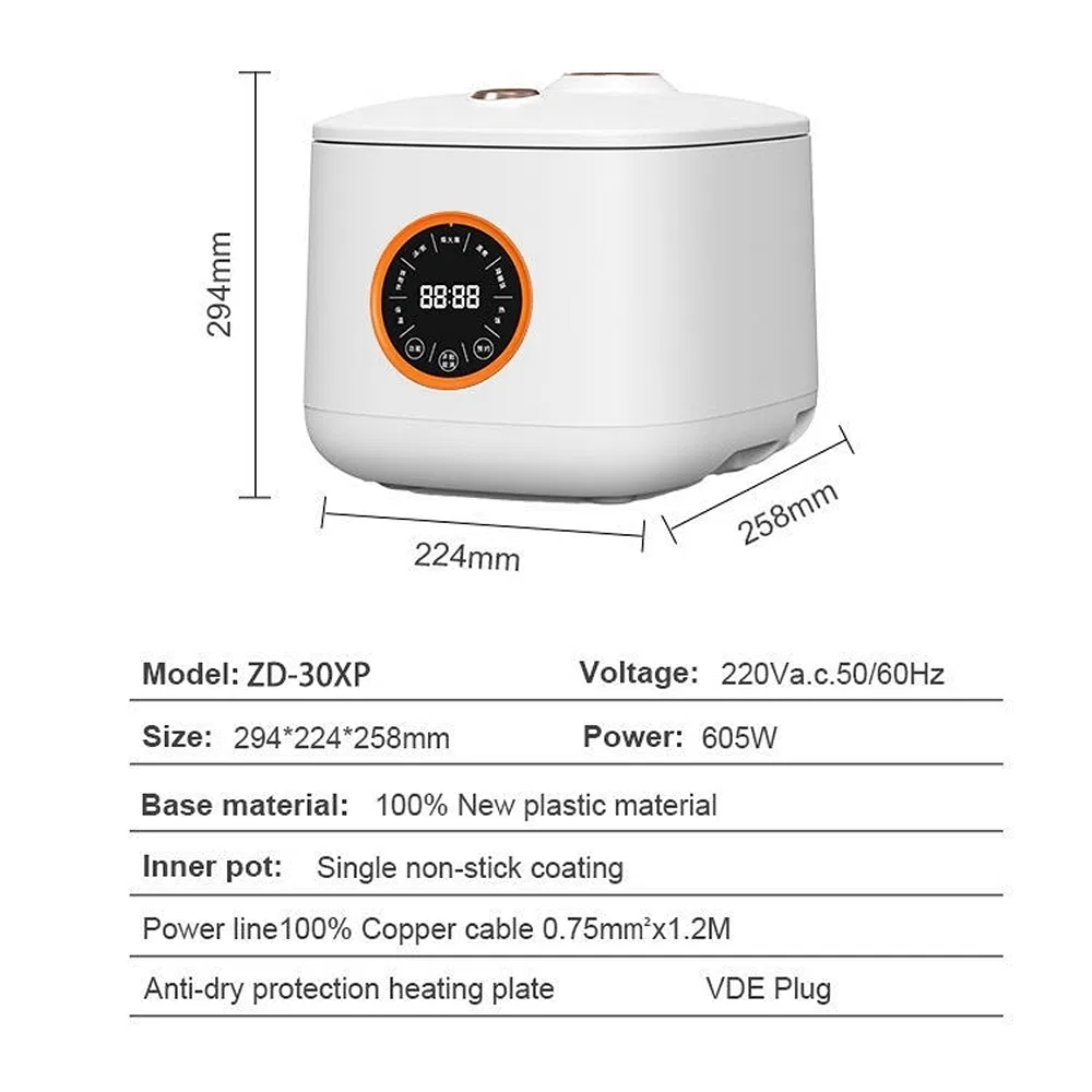 Durable Alloy Electric Rice Cooker for Everyday Home Use
