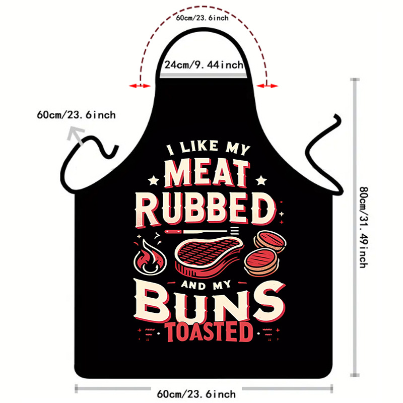 Wholesale Custom Black Fashion Printed Restaurant Polyester Cotton Chef Cooking Kitchen Apron
