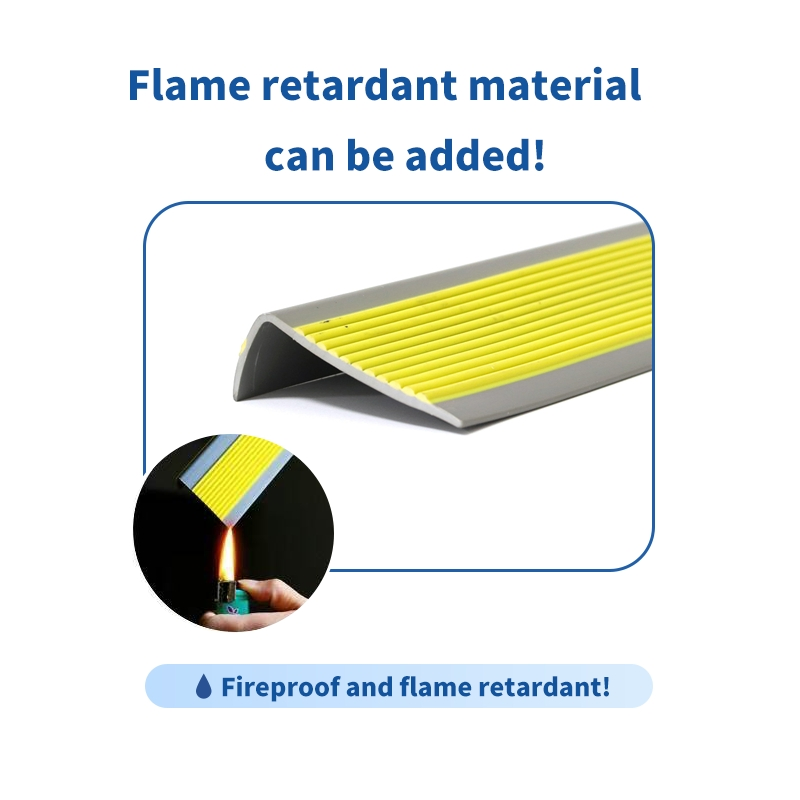 Modern PVC Staircase Edge Decorative Strip, Anti Slip L-Shaped Corner Protector