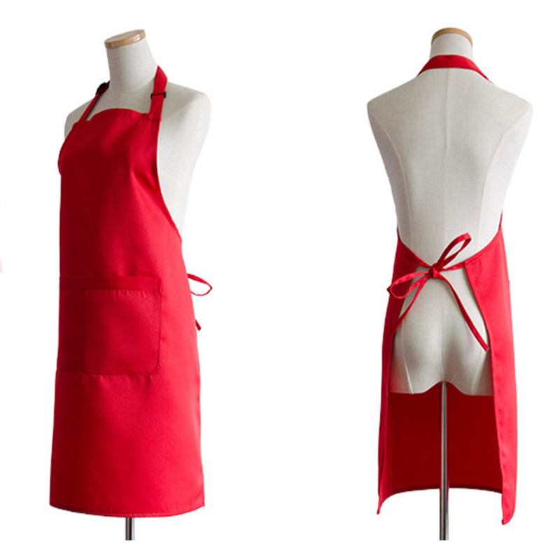 Cooking Aprons Blanks professional Waiters Kitchen 100% Cotton with Pocket Logo for Men Aprons Custom