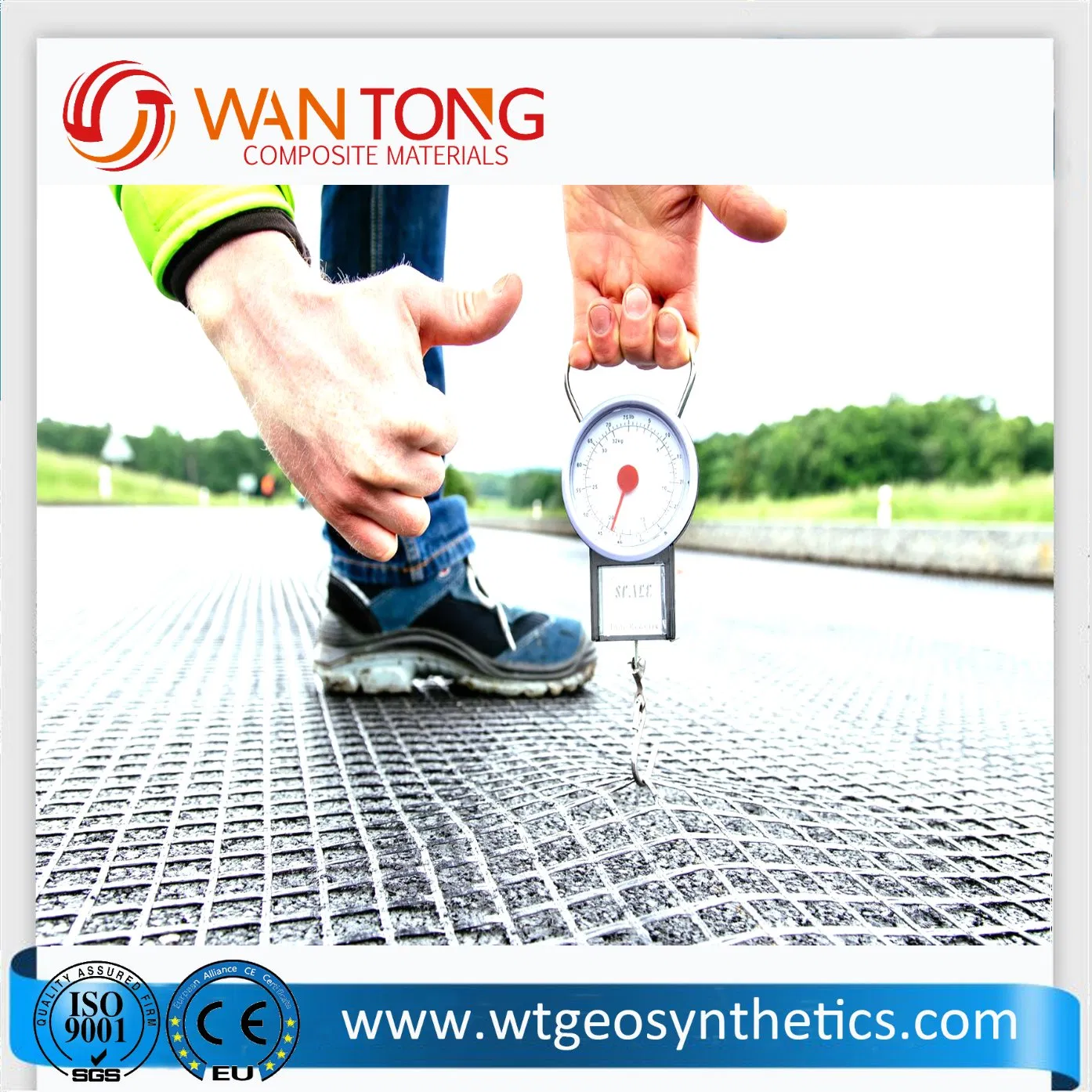 100kn/Africa Hot Sale/New Promotion/Geocomposite Fiberglass Geogrid