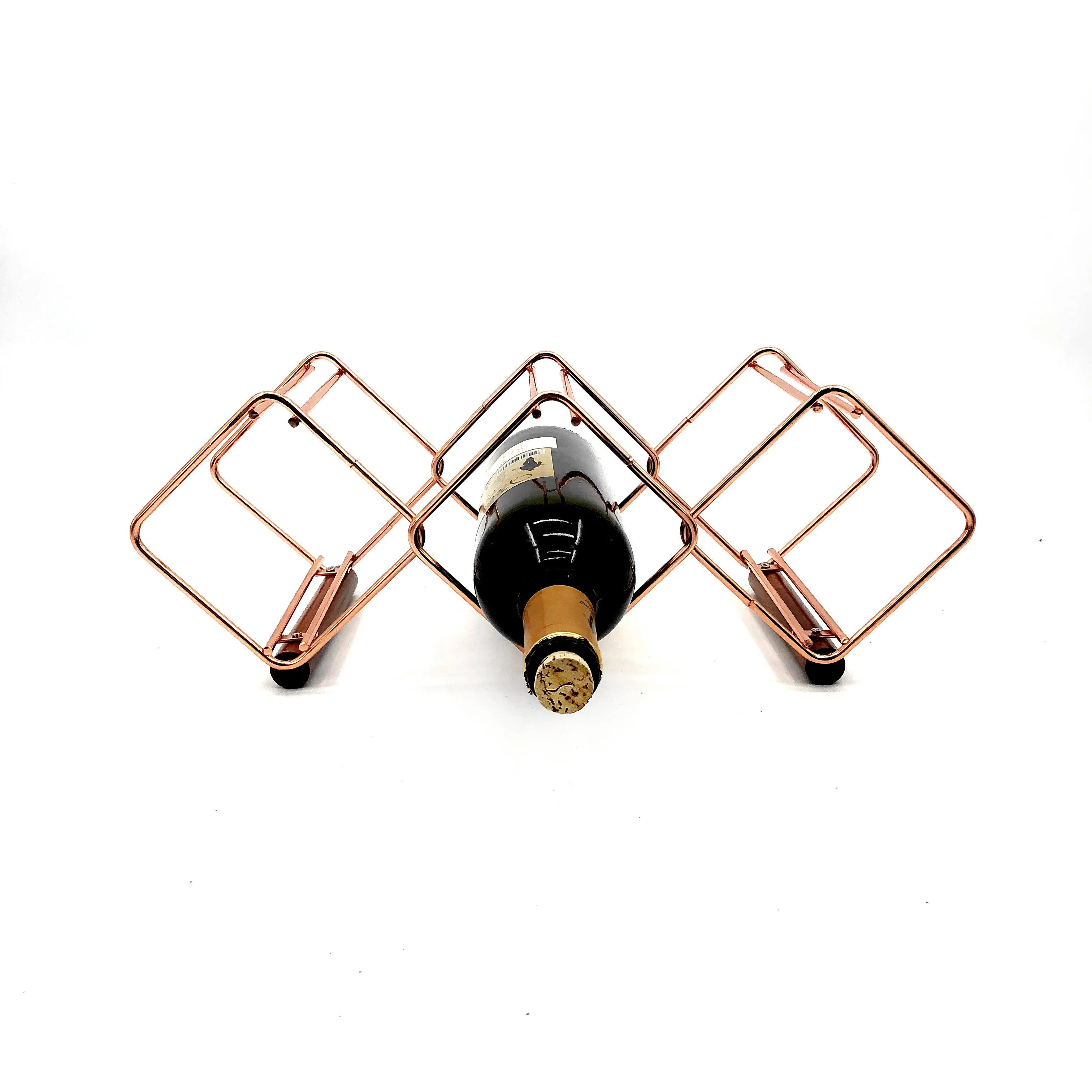 Factory Made Functional Countertop Stylish Bottle Holder Wall Mounted Floating Storage High Specification Tabletop Floor Against Wall Wine Shelf