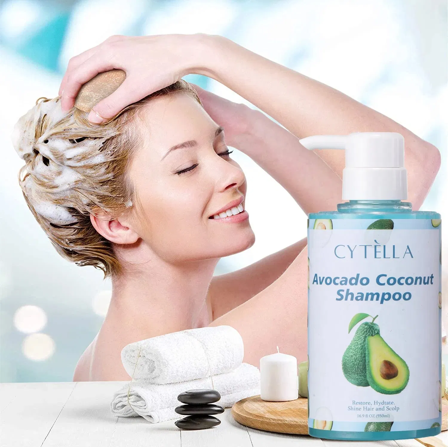 Restores Hydrated Lustrous Hair and Scalp Avocado Coconut Shampoo