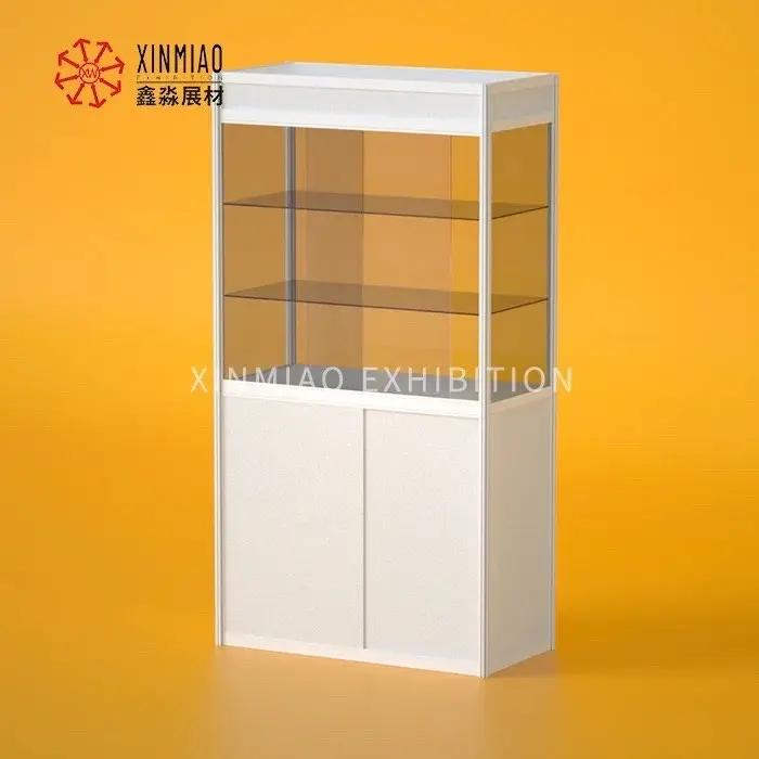 Aluminum Locking Glass Commercial Display Case Exhibition Counter