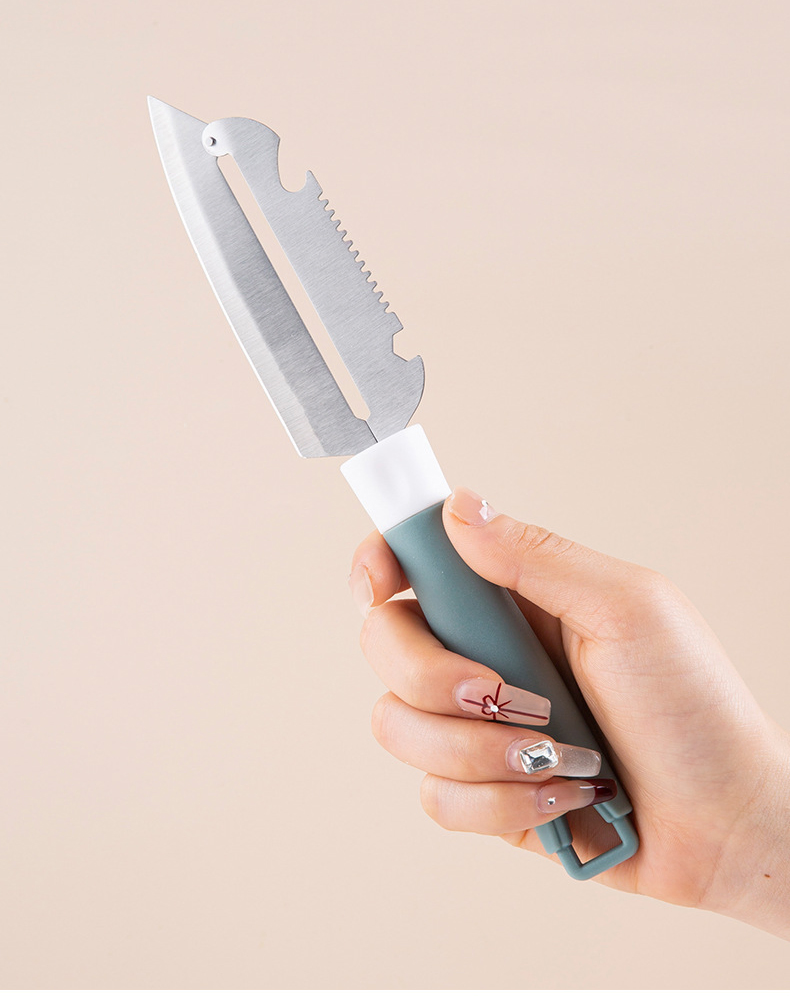 Hot Selling Multifunctional Knife PP Handle Bottle Opener Kitchen Tools