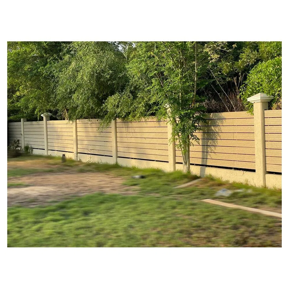 Durable Waterproof Wooden Wood Plastic Composite WPC Fence for Garden Panel